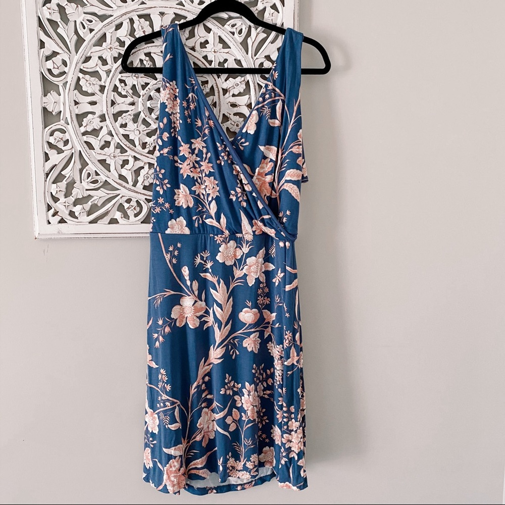 NWT Blue and Pink Floral Dress